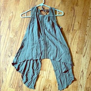 Lulus, olive green backless tank. Worn once size S